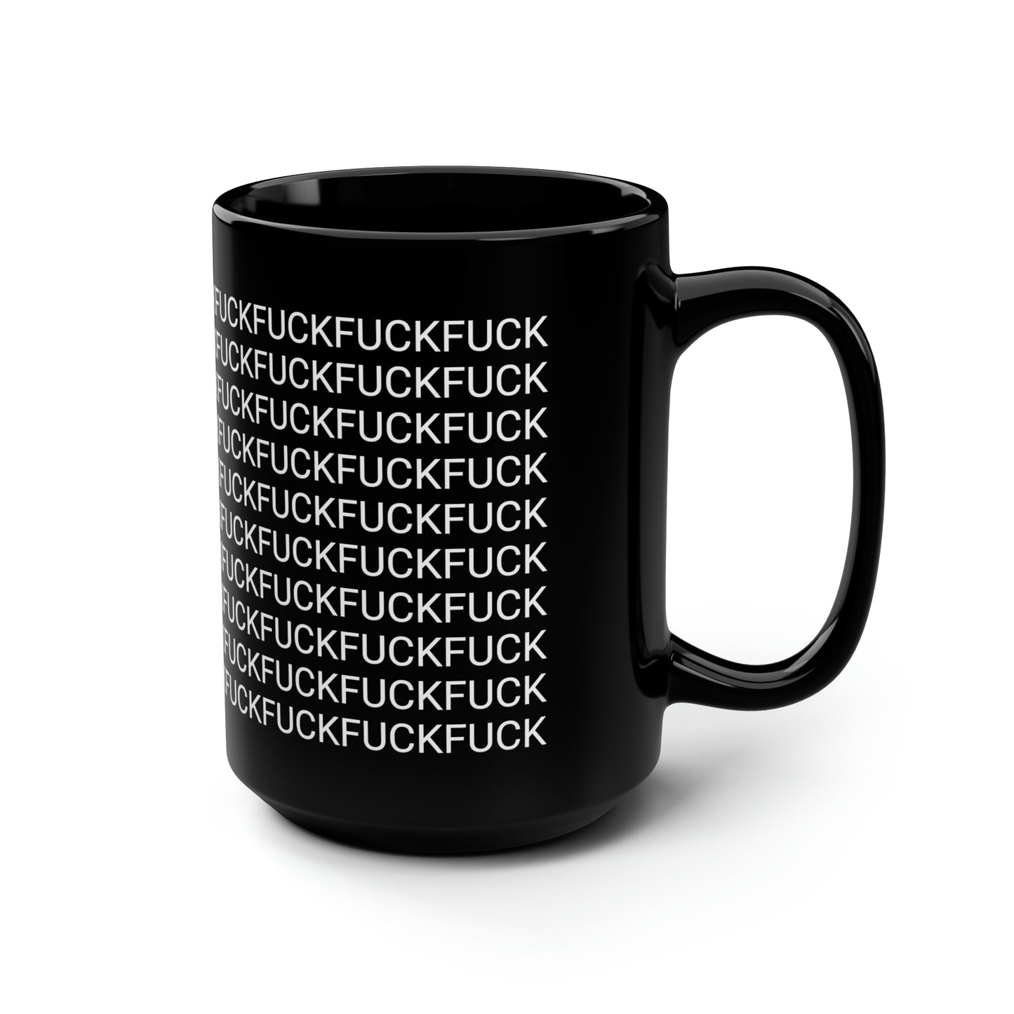 "Worldly Profanities" 15oz Black Mug