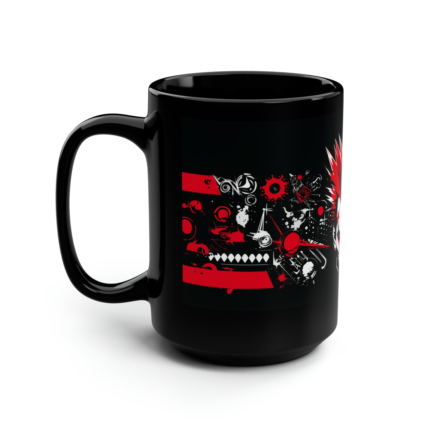 Rebel's Red Eruption 15oz Mug - Unleash Your Bold Brew