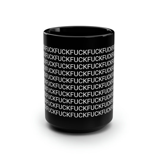 "Worldly Profanities" 15oz Black Mug