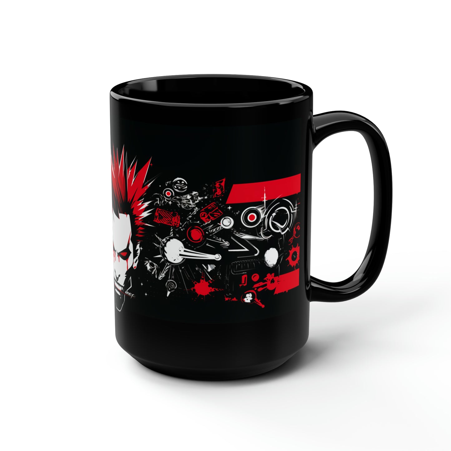 Rebel's Red Eruption 15oz Mug - Unleash Your Bold Brew