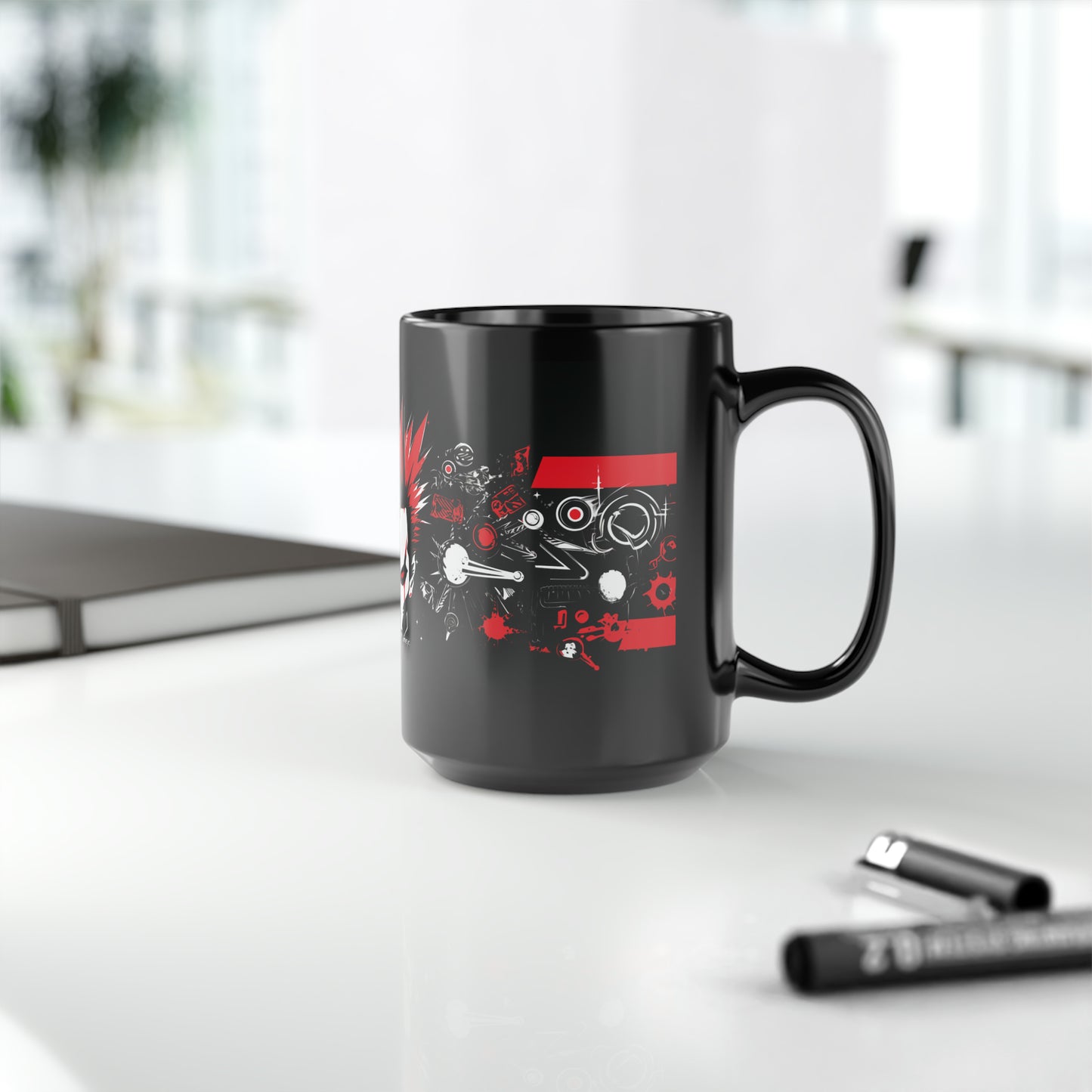 Rebel's Red Eruption 15oz Mug - Unleash Your Bold Brew