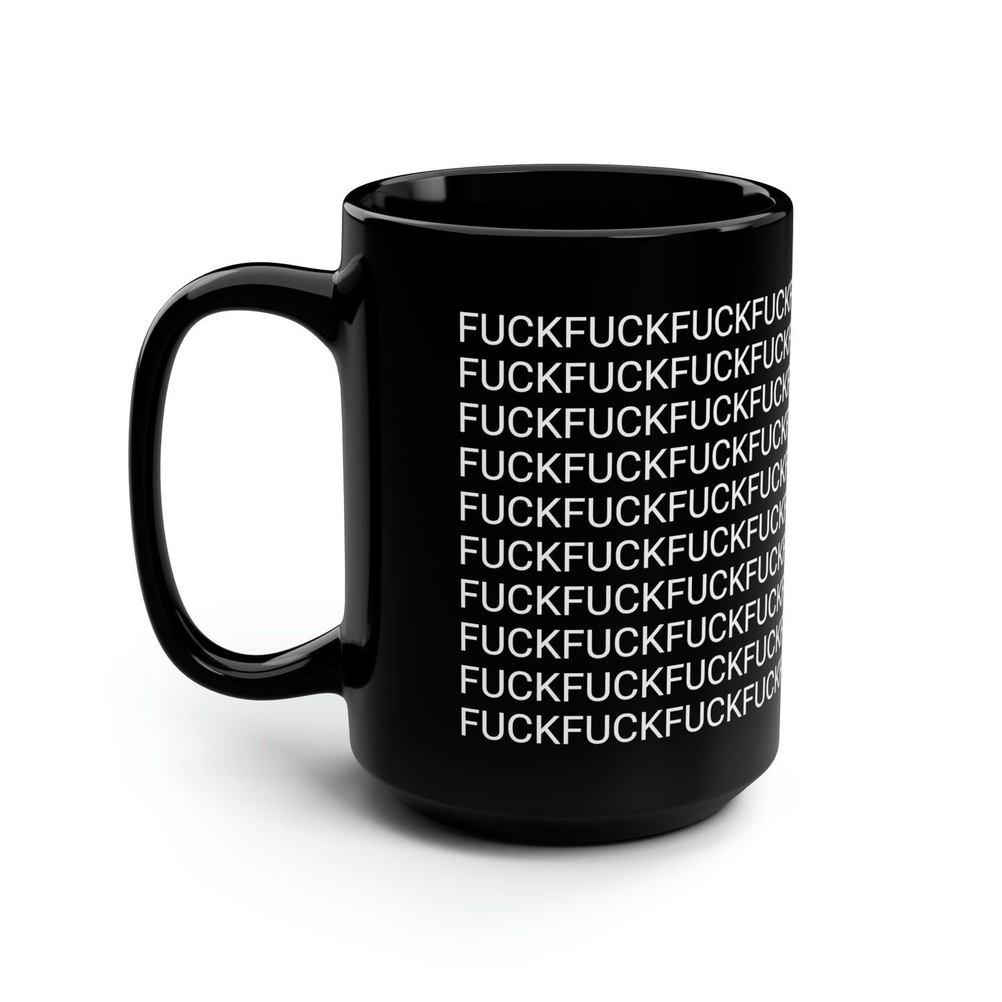 "Worldly Profanities" 15oz Black Mug