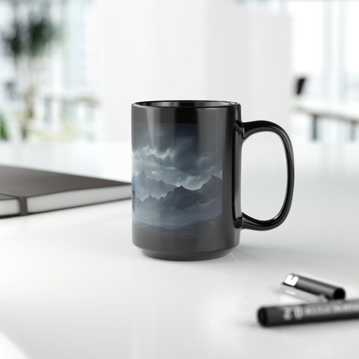 Enduring Summit: 15oz Triumph Over Darkness Mug