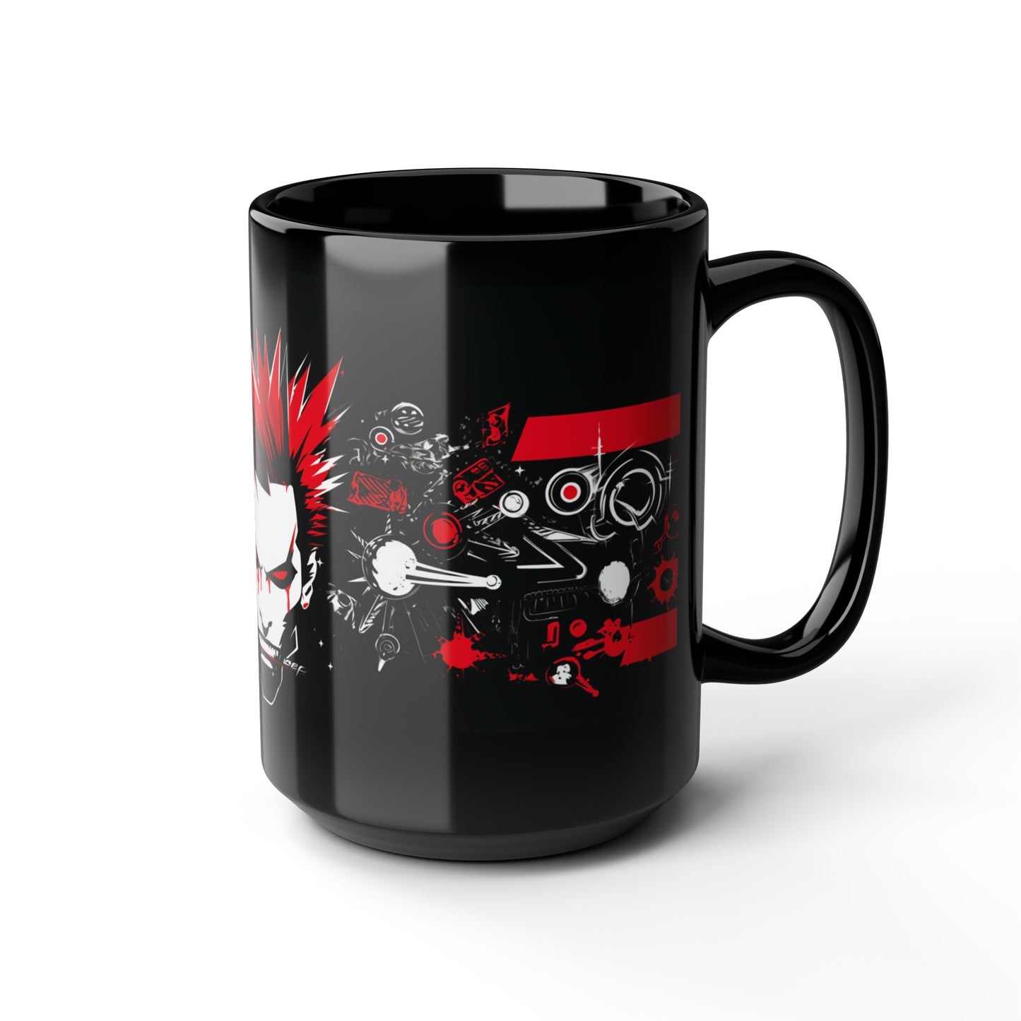 Rebel's Red Eruption 15oz Mug - Unleash Your Bold Brew